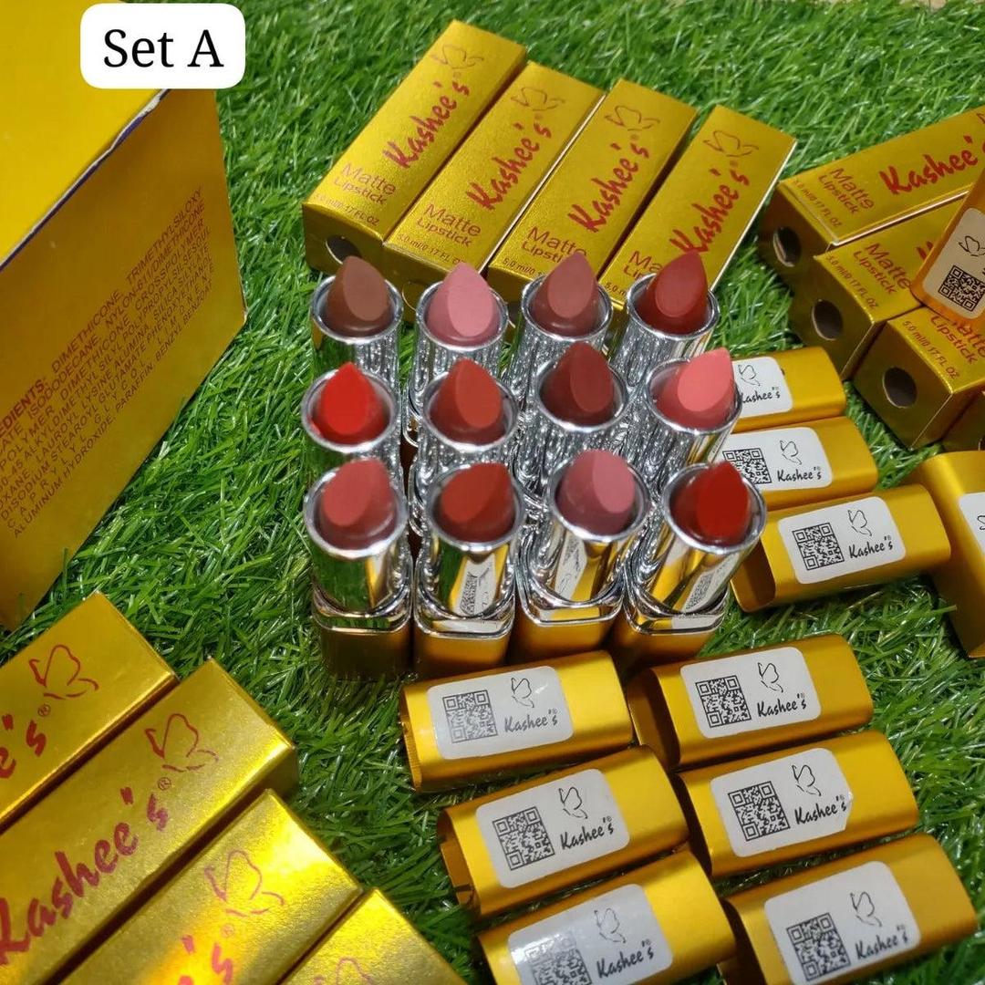 Kashee's lipstick multicolor velvet glossy 3pcs