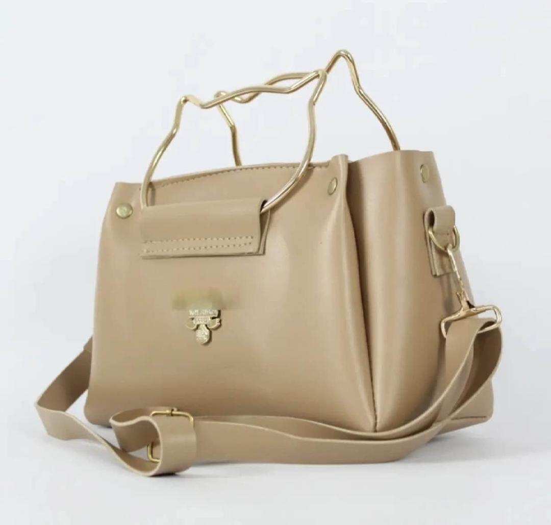 Hand Bag PU Leather Plain