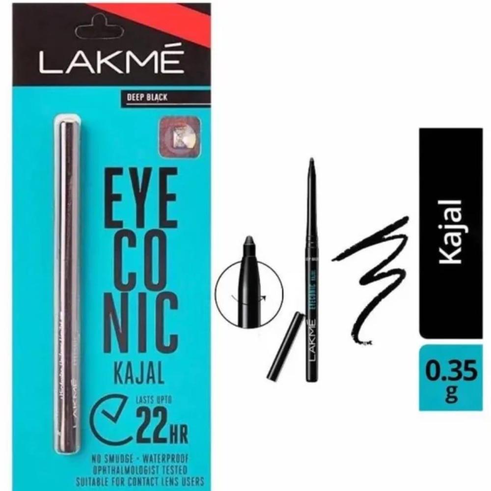 LAKMÉ Eye Kajal Pencil Black and White Imported 2pcs