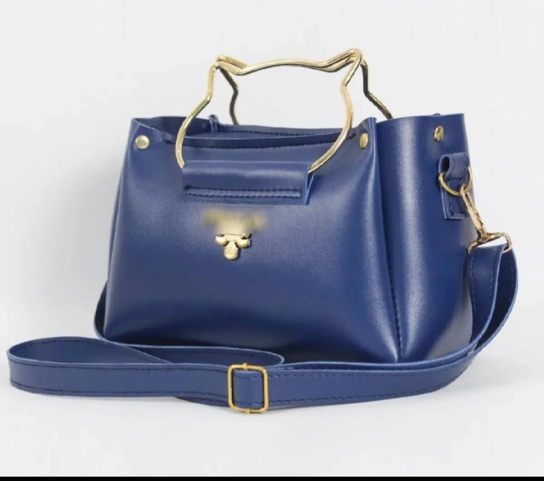 Hand Bag PU Leather Plain