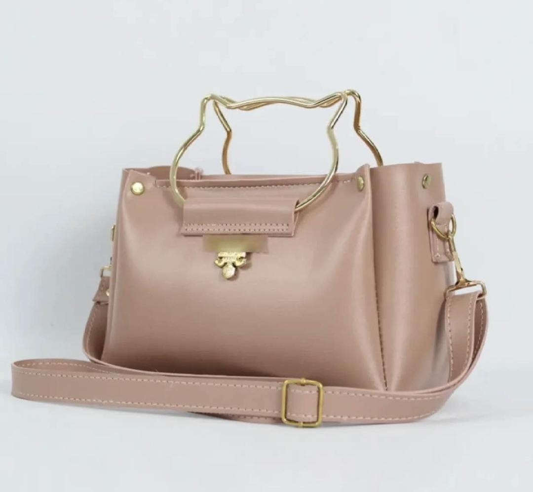 Hand Bag PU Leather Plain
