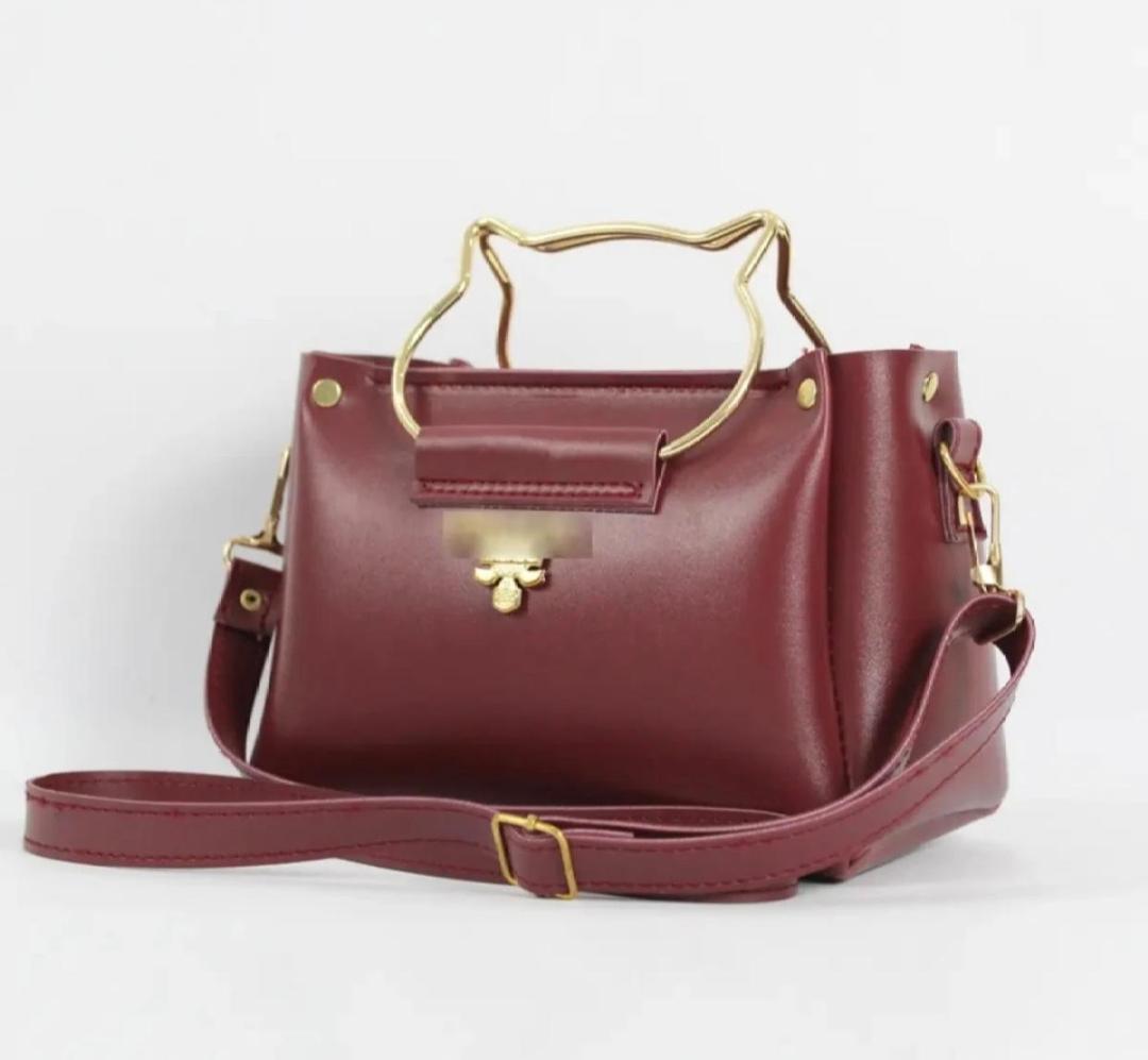 Hand Bag PU Leather Plain
