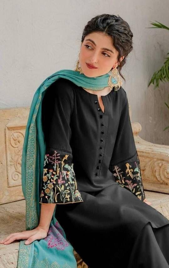 Women's unstitched Embroidered 3pcs
