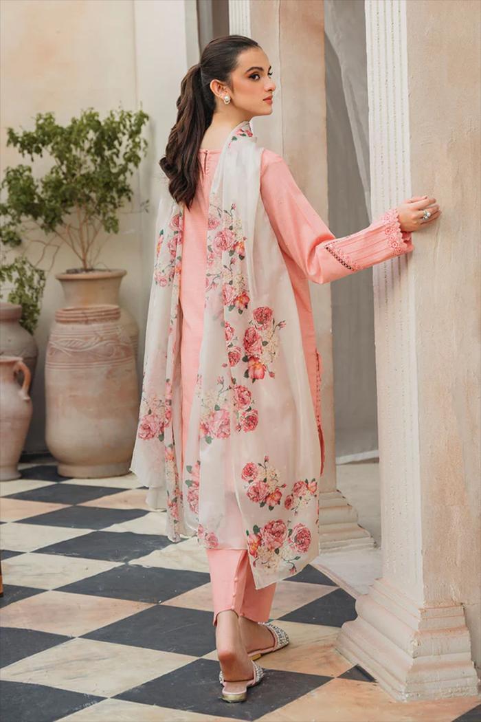 Women's unstitched Embroidered 3pcs
